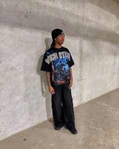 T-shirt blanc surdimensionné personnalisé OEM pour homme, 100 % coton, manches courtes - Product Image 3