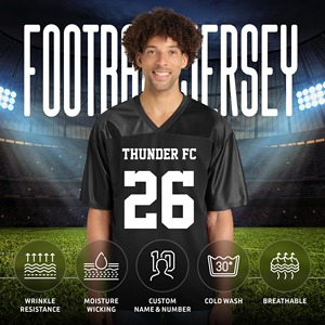 Custom American Football Jersey Blank Mesh V Neck Short Sleeve Practice Team Uniform Quick Dry Sports Shirt Wholesale Apparels - Product Image 6