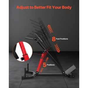 Panca Iperestensione Regolabile 350 Libbre, Sedia Romana Multifunzione per Glutei e Hamstring, Attrezzatura per Esercizi con Imballaggio Personalizzato in Legno - Product Image 4