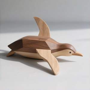 Escultura de Madera Moderna para Decoración del Hogar, Pieza Decorativa de RR Enterprises India - Product Image 3