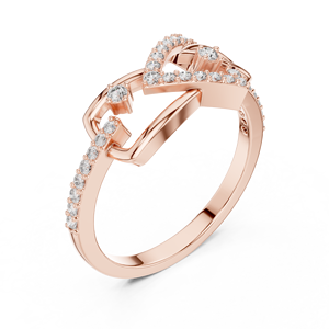 Ensemble de bagues en diamant de culture ETERNAL FLOW en or blanc 18 carats plaqué rhodium, style minimaliste, pour fiançailles, mariage, Saint-Valentin, cadeaux et usage quotidien - Product Image 5