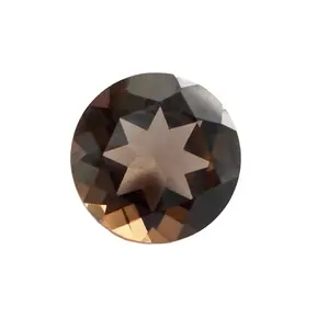 Высококачественный дымчатый кварц 12 мм круглый ограненный натуральный драгоценный камень для онлайн-продажи от индийского поставщика