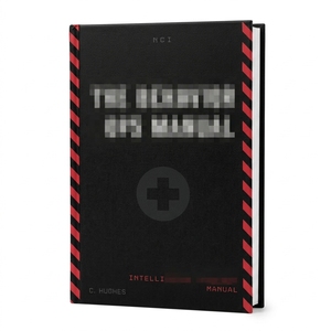 El Manual Definitivo del Sistema Operativo Intelli de C. Hughes, con Cubierta a Rayas Negras y Rojas, Tapa Dura, Impresión Digital - Product Image 1