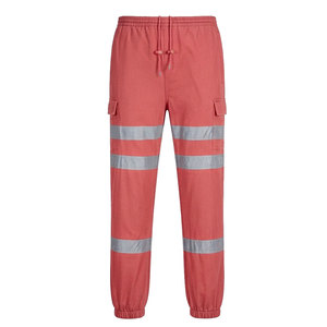 Pantalones de Seguridad Jogger ANSI Clase 2, Impermeables, con Luz LED Intermitente, Logotipo Personalizado, Cintura Flexible y Transpirable, Ropa de Trabajo Industrial - Product Image 1