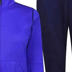 Women's Tracksuit Set Solid Color Full <b>Zip</b> Jacket With Side <b>Pockets</b> And <b>Jogger</b> Pants Quick Dry Polyester Casual Wear Autumn - Product Image 4