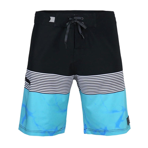 Short de bain décontracté pour homme, taille élastique, motif uni, confortable, sportif, séchage rapide, respirant, écologique, pour l'été - Product Image 1