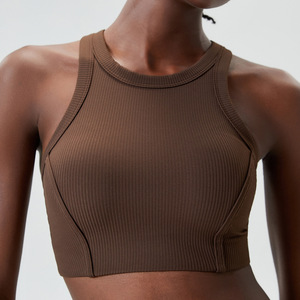 Vêtements de sport personnalisés en gros pour femmes, crop top, vêtements de fitness, vêtements de sport de luxe avec logo personnalisé, vêtements d'été - Product Image 3