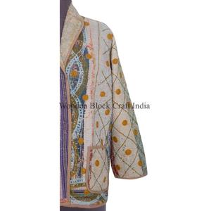 Veste Kantha tricotée ethnique été/hiver printemps, respirante, séchage rapide, écologique, vintage, décontractée pour les sorties - Product Image 6