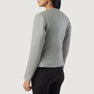 Vestes en cuir pour femmes, tendance et de haute qualité, en cuir véritable, taille personnalisée, vente chaude - Product Image 6