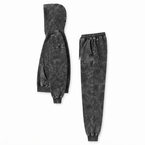 Survêtements pour femmes en gros, 100% coton, effet délavé, avec logo personnalisé, coupe oversize, respirants - Product Image 5