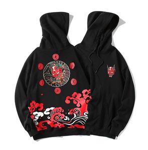 Sweat à capuche Streetwear en molleton avec logo personnalisé et broderie pour l'hiver - Product Image 2