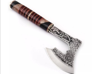 Hache tactique OEM 2026 à lame pleine en acier au carbone, gravée à l'acide, avec manche en résine fait main, taille personnalisable pour le camping et l'extérieur - Product Image 2