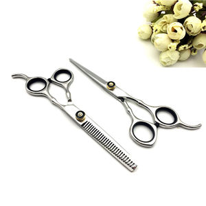 Juego de Tijeras Profesionales para Cabello de 6 Pulgadas, Tijeras Rectas y de Entresacar, Tijeras de Barbero + Peine + Kit para Salón de Belleza - Product Image 3
