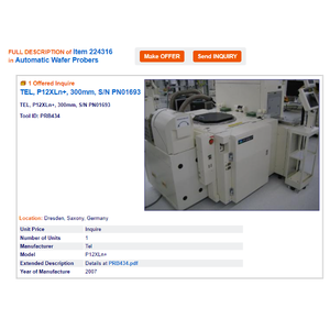 Machine de sondage de wafers TEL P-12XLn+ - Équipement et pièces semi-conductrices de renommée mondiale - Product Image 5