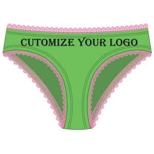 Tangas de Mujer, Tejidas, Bordadas, de Algodón, Cintura Media, Transpirables, Suaves, Elásticas, Cómodas, Estampadas - Product Image 4