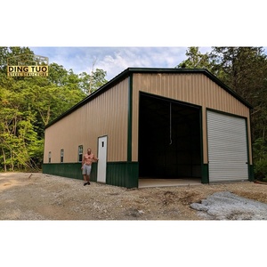 Garage, entrepôt, atelier, bâtiment préfabriqué en acier à grande portée, design moderne, robuste, avec montage facile - Product Image 2
