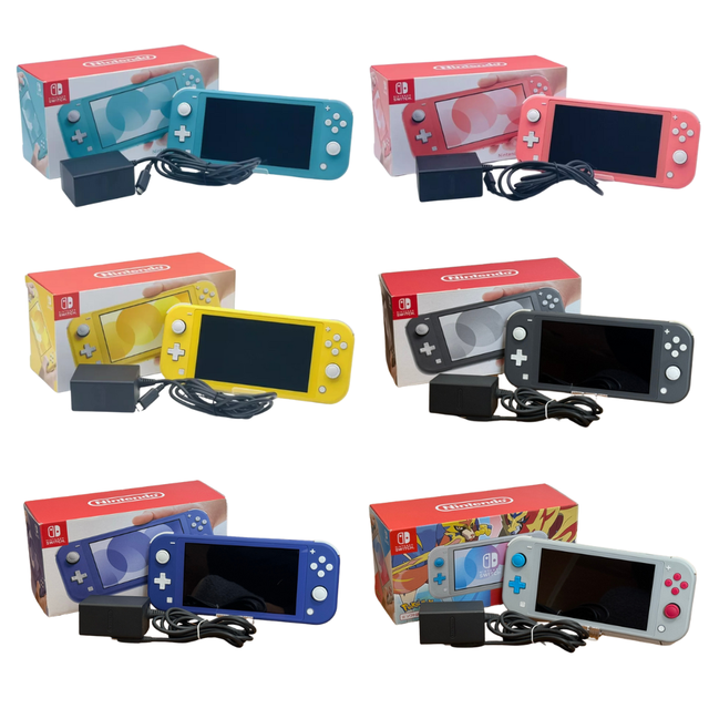Used Nintendo Switch lite Device Console Hand Held Full Set Wholesale Bulk Video Game Gaming Handheld Digital Portable Tested