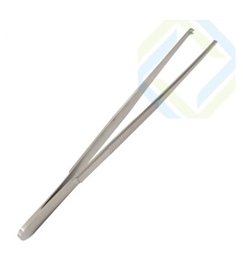 1x2 Dents Pince à Tissu Manuel en Acier Inoxydable Instrument de Pansement Chirurgical - Product Image 1