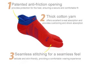 Taiwan 2 Toes Fit Flip-flop Ladies Low quantité minimale de commande Custom Athletic Mid Chaussettes - Product Image 3