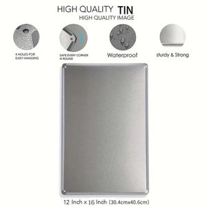 CIFbuy Targa in metallo retrò unica da donna, decorazione da parete, placca creativa sardonica per servizio di ritiro - Product Image 2