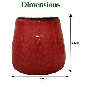Maceta de cerámica hecha a mano para decoración de sala de estar y oficina. Maceta de cerámica con detalles artísticos y acabado liso. - Product Image 2