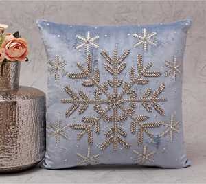 Funda de Cojín de Algodón de Lujo con Bordado de Cuentas Coloridas y Patrón de Calabaza, Cierre de Cremallera, para Sofá Cama, Decoración Hecha a Mano para el Hogar - Product Image 5