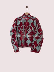 Uzbek Outerwear <b>Coat</b> Handmade Velvet Suzani Eco-Friendly Winter Boho Embroidered Women's Luxury <b>Coat</b> for Party Wear - Product Image 3