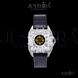 Pass <b>Diamond</b> Tester Black Leather Strap Analog Quartz Movement Luxury Wrist <b>Watch</b> with Sapphire Glass Automatic Factory Price - Product Image 2