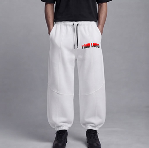 OEM/ODM 100% Cotton Fleece Custom Printed Baggy <b>man</b> Sweatpants Oversized Street Wear Casual Style Wide Leg <b>Pants</b> for <b>men's</b> - Product Image 4