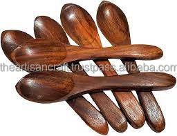 Juego de Cuchara y Tenedor de Madera Hechos a Mano de la Mejor Calidad, Estilo Clásico, Ecológico, Opción de Logotipo Personalizado, Tamaño Personalizado, Marca ARTISAN CRAFT, India - Product Image 4