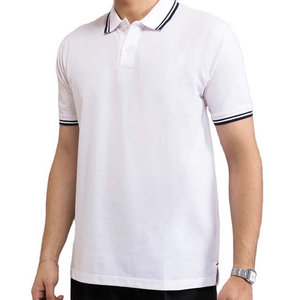 เสื้อโปโลผู้ชายลำลองทรงเข้ารูป ผ้าฝ้ายยืดหยุ่น ระบายอากาศได้ดี สกรีนโลโก้ได้ แฟชั่นฤดูร้อน คุณภาพสูง สไตล์อเมริกัน - Product Image 3