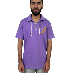 เสื้อโปโลแขนสั้นผู้ชายแบบกำหนดเอง เสื้อโปโลผ้าฝ้ายไซส์ใหญ่พิเศษสำหรับผู้ชาย เสื้อโปโลปักลายพิมพ์ลายขนาดใหญ่พิเศษสำหรับผู้ชาย - Product Image 4