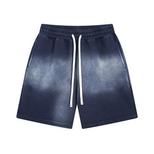 Shorts personnalisés de haute qualité à coupe ample pour les activités estivales à la plage, motif délavé à l'acide, avec cordon de serrage et poches - Product Image 5