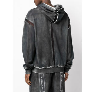 Conjunto de Pantalones Cortos y Sudadera con Capucha Personalizados con Logotipo, Sudadera Corta y Pantalones Deportivos con Bordado, Lavado Ácido, para Hombre - Product Image 6