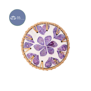 BEST SELLER High Quality Rattan Ceramic Coaster Modern <b>Table</b> Decor Wholesale - Product Image 3