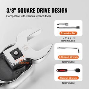 Set di 20 Chiavi a Zampa di Gallina da 3/8'' con 2 Barre di Prolunga, Materiale 40CR e Organizer Portautensili in EVA - Product Image 3