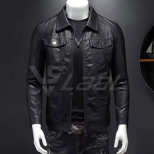 Veste en cuir pour homme, doublure douce, vêtement d'extérieur élégant, qualité durable, veste d'hiver tendance, veste en cuir pour homme - Product Image 3