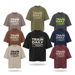 Camiseta Deportiva Extra Grande con Silueta Estructurada Personalizada, Transpirable, 240 GSM, 100% Algodón, Estilo Urbano, Logotipo Personalizado - Product Image 1