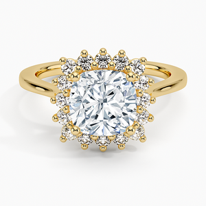 Anillo de Boda Clásico con Diamante Moissanite y Halo Brillante en Plata 925, Joyería Nupcial, Regalo de Aniversario - Product Image 3
