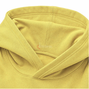 <b>Mens</b> Heavy Cotton French Terry Oversized Hoodie Drop Shoulder Custom Logo Fleece <b>Pullover</b> High Quality OEM Wholesale - Product Image 5