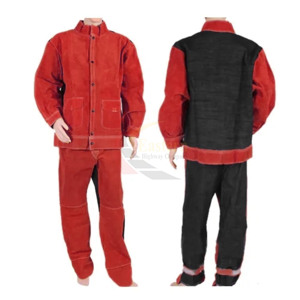 Chaqueta de Seguridad de Cuero Vacuno de Primera Calidad, Resistente al Fuego, Nivel de Protección Industrial, Traje de Soldadura para Construcción - Product Image 5