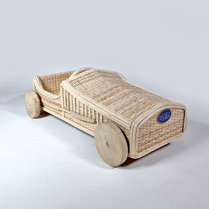 Mini rattan racing <b>cars</b> lovable hand-braided <b>car</b> toy for children preschool toys wholesale supply - Product Image 1