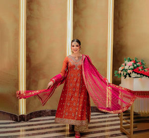 Ensemble haut et dupatta brodés, prêt-à-porter, style ethnique, le plus vendu, pour fêtes, avec kurta, palazzo et pantalon Kurti, vente en gros - Product Image 1