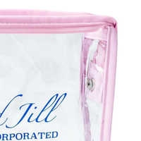 Sac à cosmétiques transparent, pochette de voyage transparente, organisateur de maquillage portable à fermeture éclair, écologique, durable, pour le rangement quotidien, avec poignée souple