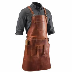 Delantal de soldadura de cuero con costuras reforzadas para mayor durabilidad, elegante y funcional, ropa de trabajo artesanal, delantal de soldadura de cuero. - Product Image 5