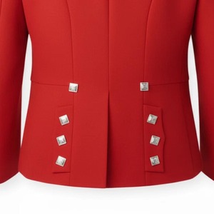 2026 Top Sell Scottish Men's Orange <b>Wool</b> Prince Charlie Kilt Jacket With <b>Vest</b> Wedding Jacket Oem Odm - Product Image 3