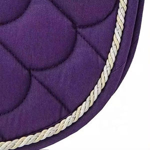 Tapis de selle antidérapant et respirant en gel avec logo personnalisé, style équestre western, coque en coton - Équipement équestre en gros, faible MOQ - Product Image 4