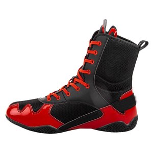 Botas de Boxeo de Corte Medio Directas de Fábrica, Zapatos Versátiles para Entrenamiento en Gimnasio, OEM, Logotipo Personalizado, Zapatos de Boxeo de Caña Baja, Transpirables, para Combate - Product Image 2