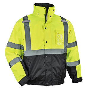 Veste et pantalon de travail en polyester coupe-vent et thermique pour l'hiver, protection contre le froid, commande en gros, vêtements de sécurité, prix bas, classe 2 - Product Image 6