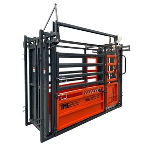 TMG CSC10 10FT Chute di Lavoro per Bestiame con Bilancia da 4500 libbre, Uscita Laterale, Aperture Oscillanti Superiori/Inferiori, Display LCD per il Peso, per Zootecnia - Product Image 3